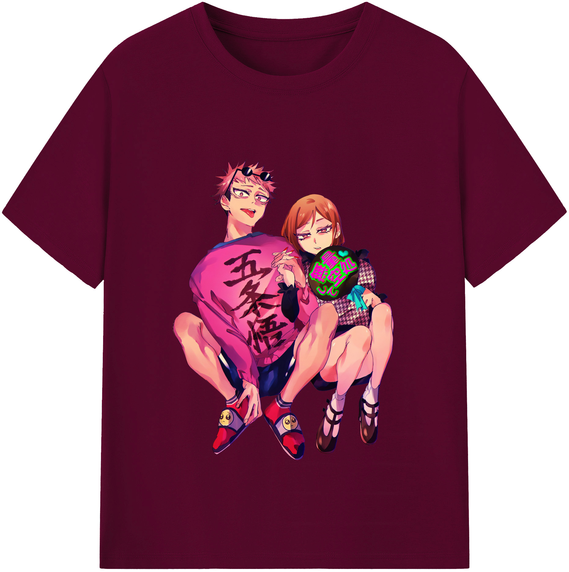 （画像用） 呪術廻戦 Jujutsu Kaisen レディースカジュアルプリントTシャツ（綿100％）